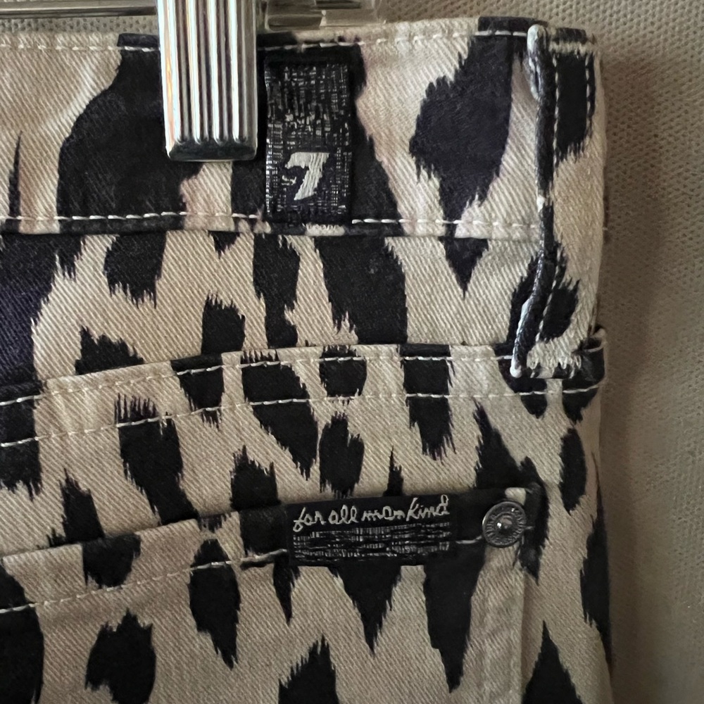 7 for all mankind animal print jeans